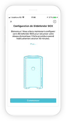 Installez simplement Bitdefender BOX en suivant les étapes​