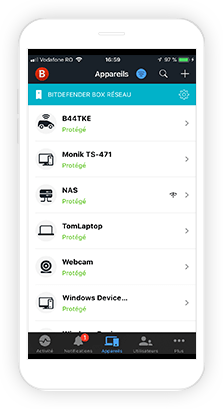 Accédez à la liste des appareils connectés et gérez leur sécurité​